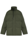 DONDUP zipped-up leather bomber jacket