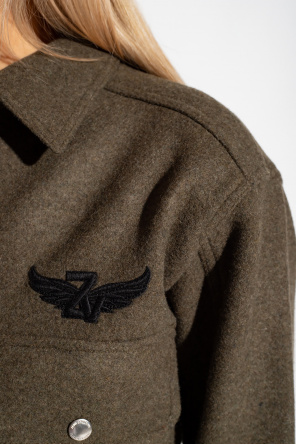 Zadig & Voltaire ‘Trop’ belted wool jacket