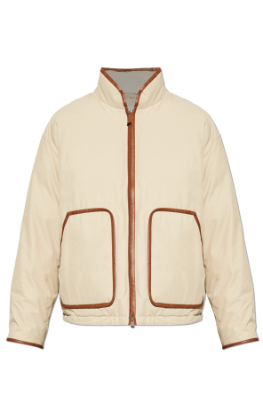 Down jacket with stand-up collar