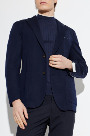 Eleventy Wełniana marynarka z otwartymi klapami