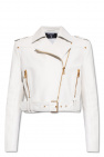 Balmain WHITE Leather jacket