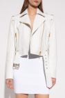 Balmain WHITE Leather jacket