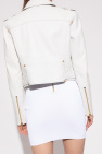 Balmain WHITE Leather jacket
