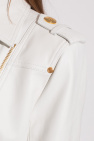 Balmain WHITE Leather jacket