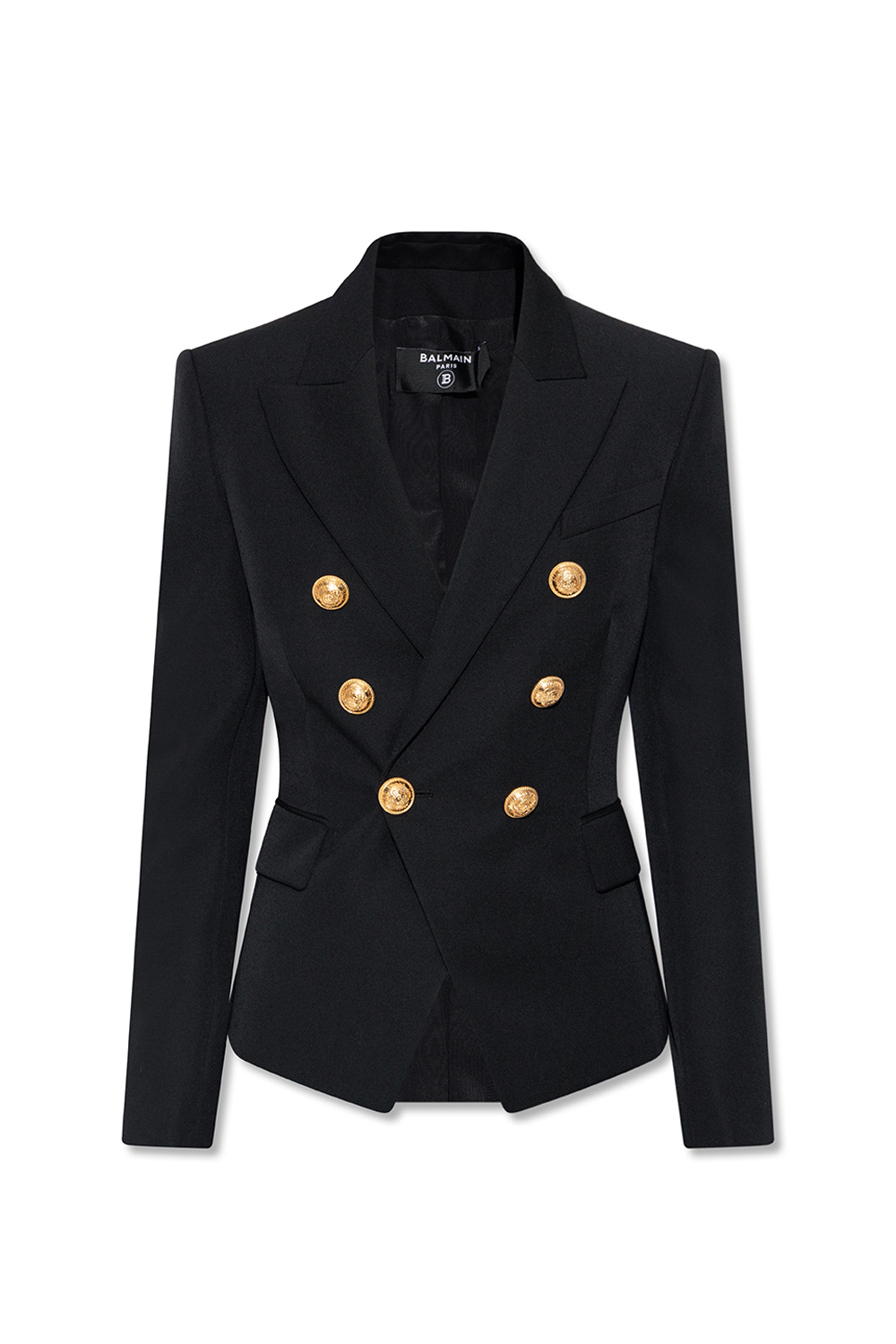 balmain tape Double-breasted blazer