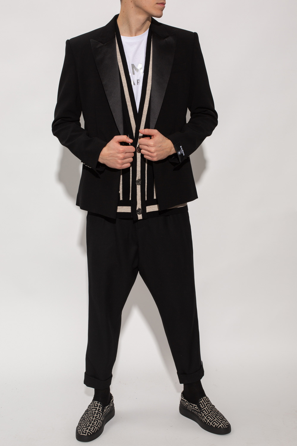 IetpShops Men's Clothing | Balmain blazer with decorative buttons balmain jacket | المقاس Standard