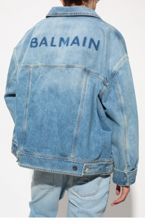 balmain breasted Denim jacket