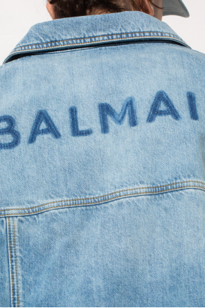 balmain blue Denim jacket