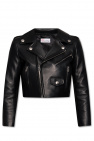 Red straight valentino Leather jacket