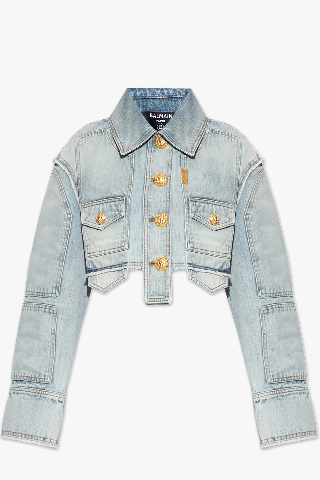 Balmain Cropped denim jacket