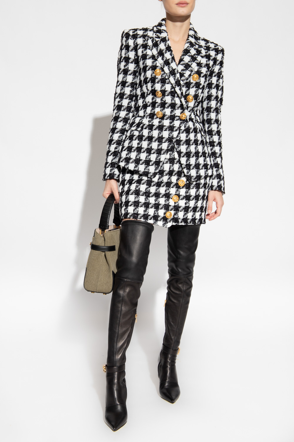 Balmain Houndstooth blazer