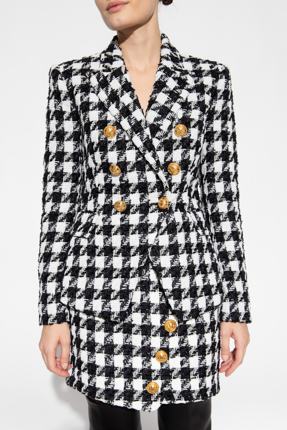 Balmain Houndstooth blazer