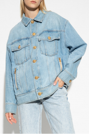 Balmain KNITWEAR Oversize denim jacket