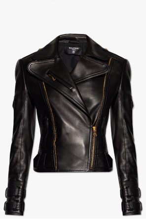 Leather jacket od Balmain