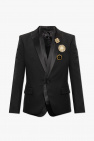 Balmain BLACK Blazer with decorative brooches