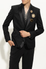 Balmain BLACK Blazer with decorative brooches