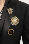 Balmain BLACK Blazer with decorative brooches