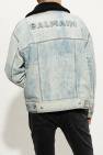 Balmain light blue Insulated denim jacket