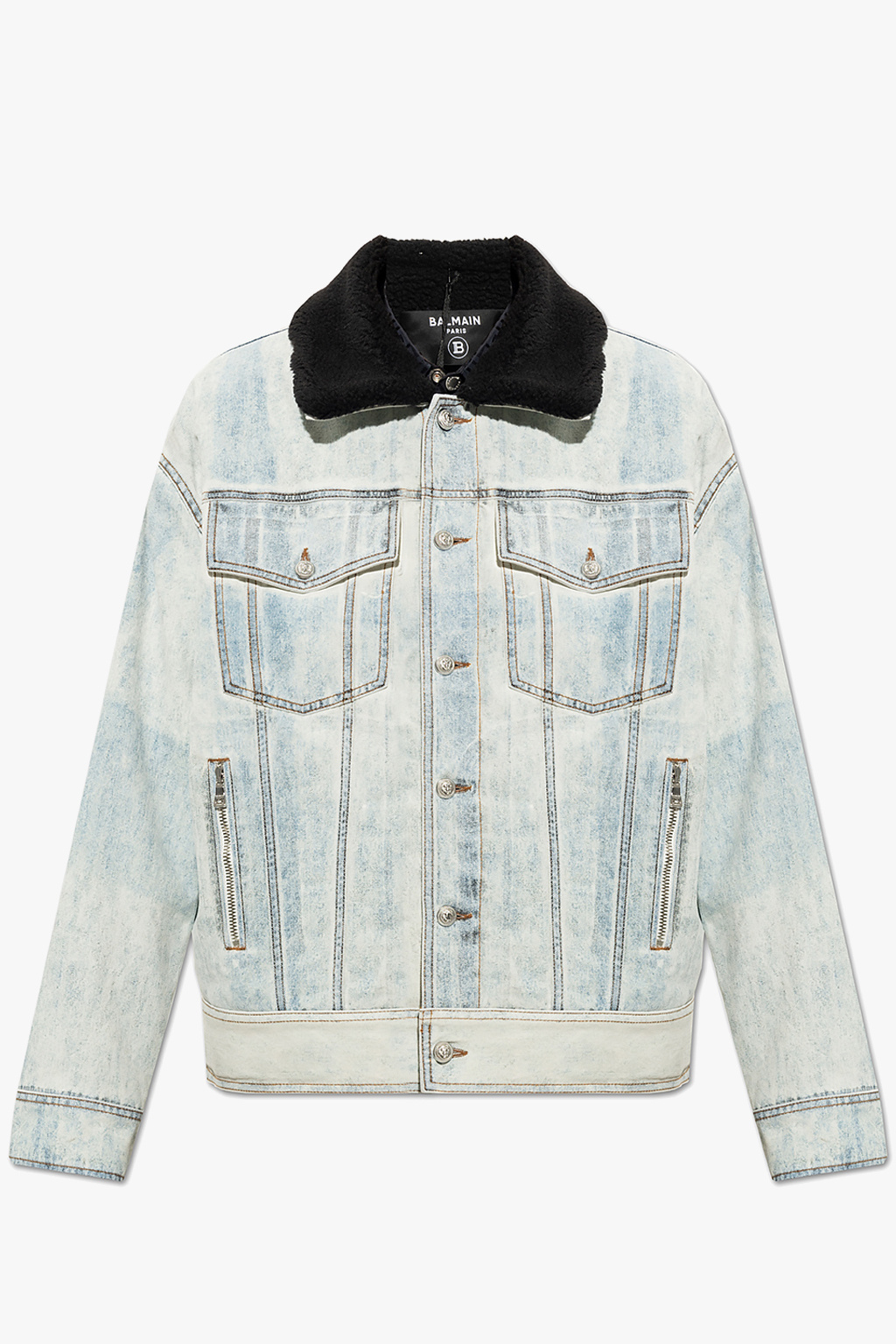 balmain B-ARMY Insulated denim jacket