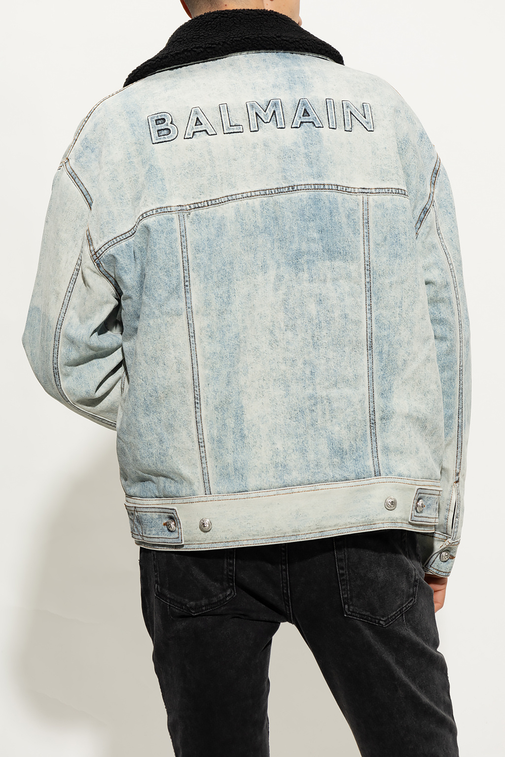 balmain B-ARMY Insulated denim jacket