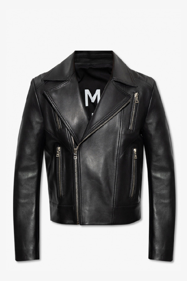 balmain Cotton Leather jacket