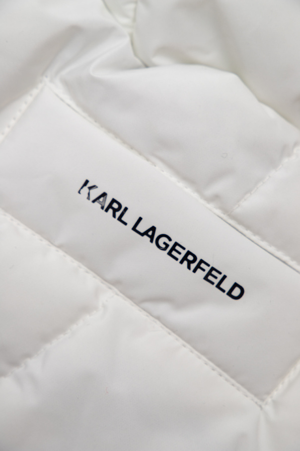 Karl Lagerfeld Kids Beige Jacket latife Model