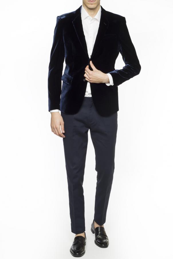 Navy blue Velvet blazer Emporio Armani - Vitkac Germany