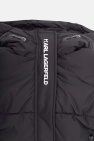 Karl Lagerfeld Kids BLACK Hooded puffer jacket