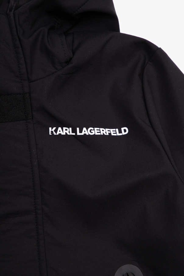 Karl Lagerfeld Kids Chelsea Peers eco jersey lounge hoodie in lilac