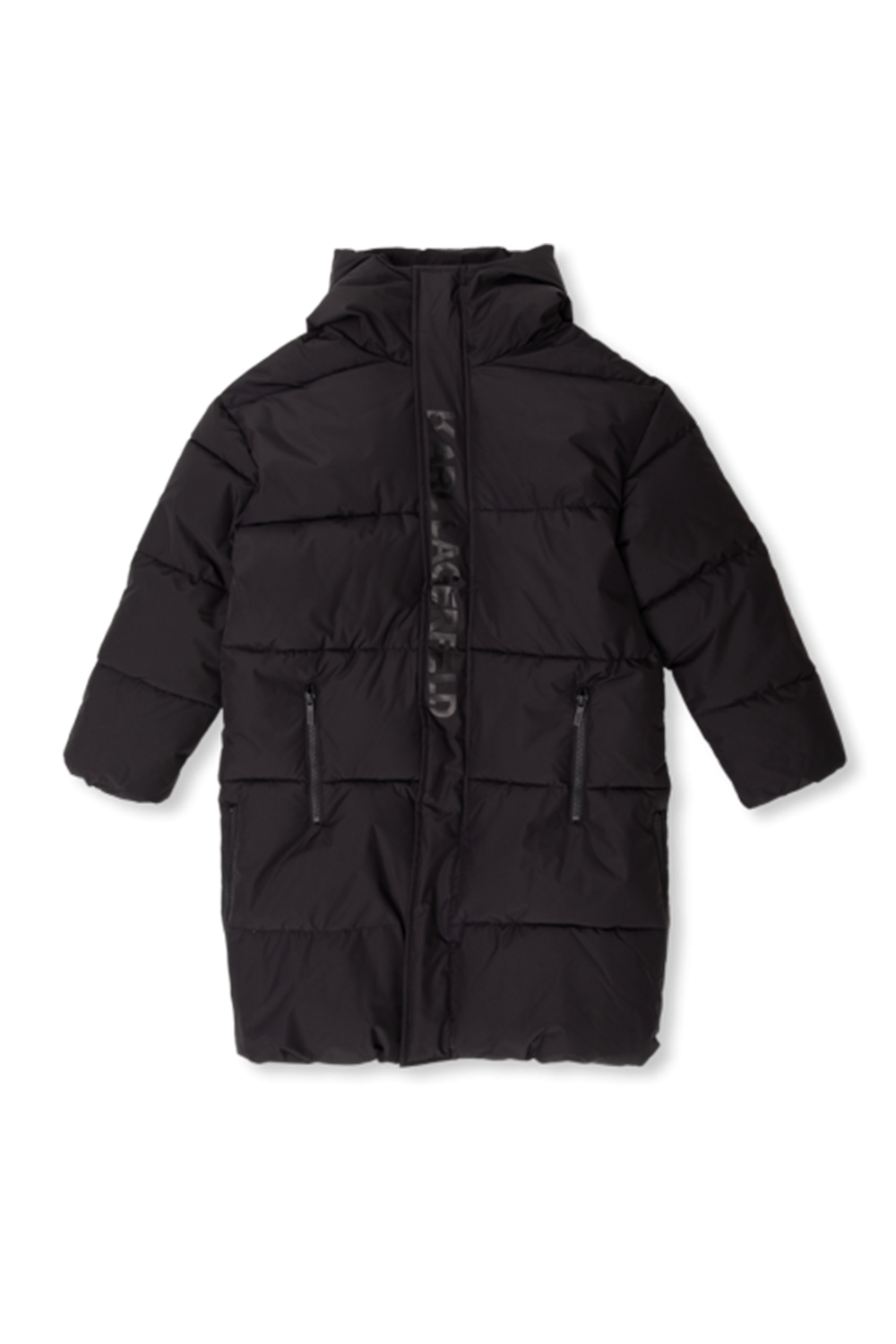 Black Insulated jacket with logo Karl Lagerfeld Kids - Vitkac Italy