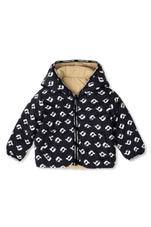Karl Lagerfeld Kids Reversible cotton jacket