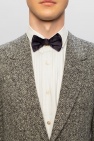 Giorgio armani logo Silk bow tie