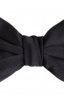 Giorgio armani logo Silk bow tie