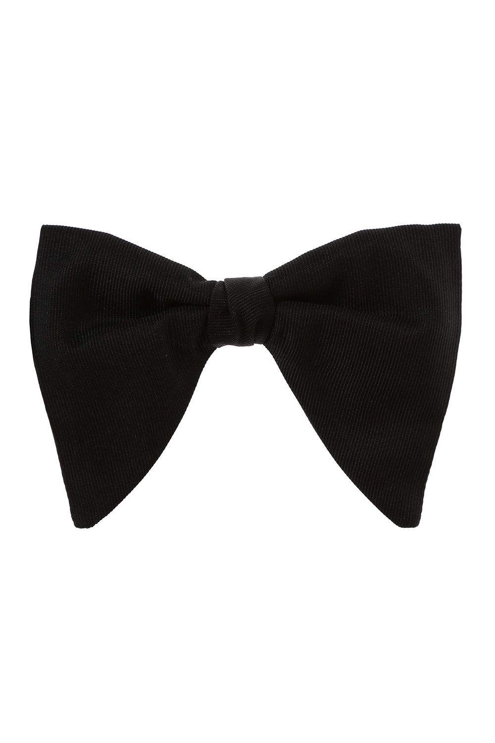Black GG-jacquard silk bow tie, Gucci