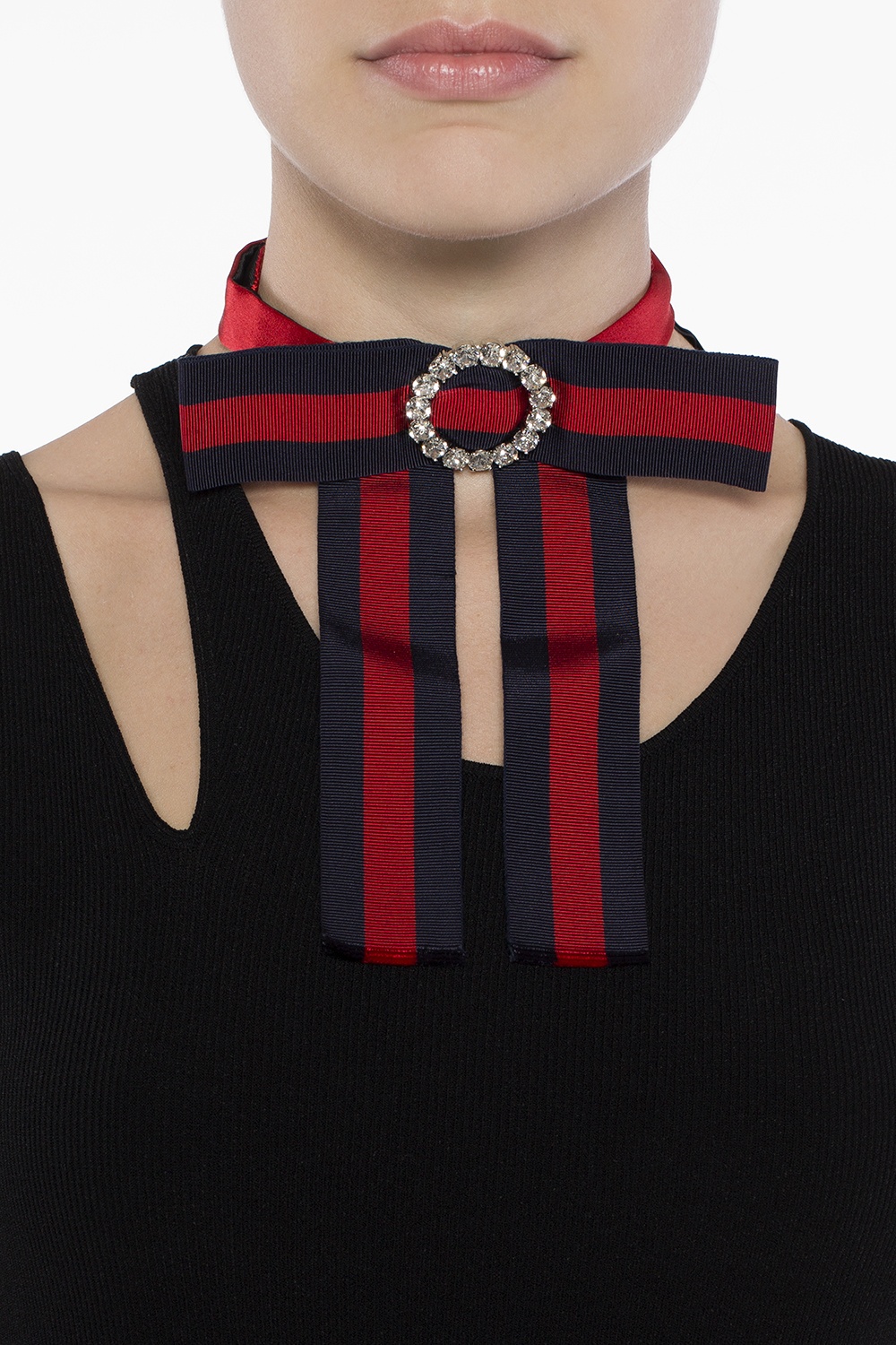 Gucci Logo Bow Tie Choker