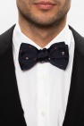 Alexander McQueen NAVY BLUE Silk bow tie
