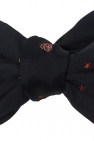 Alexander McQueen NAVY BLUE Silk bow tie