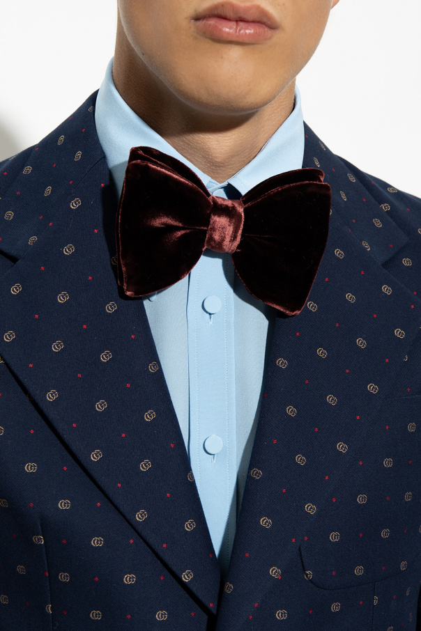 Gucci Velour bow tie