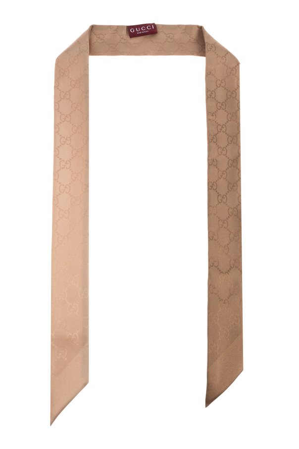 Silk scarf with `GG` pattern od Gucci