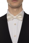 Dolce & Gabbana floral-print cotton poplin shirt Silk bow tie