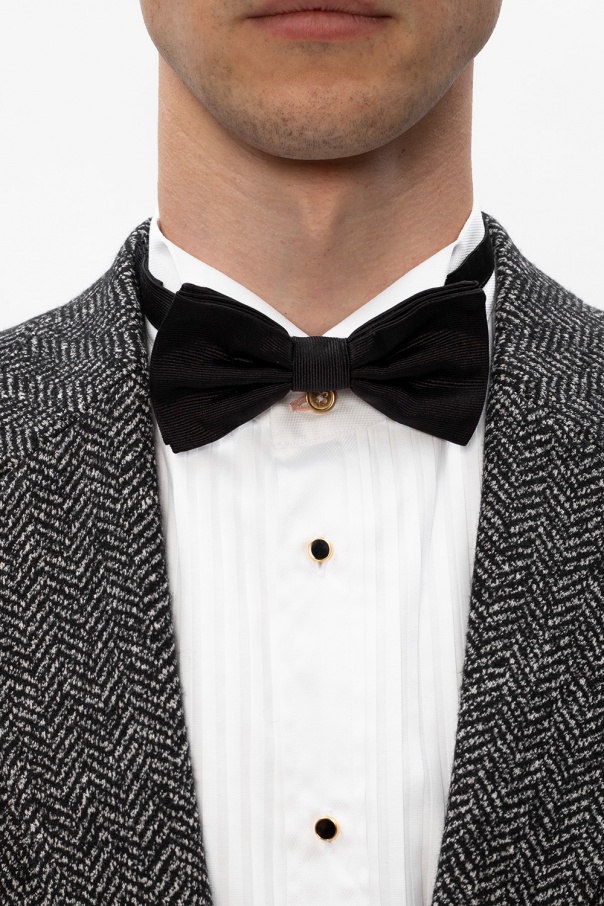 Dolce & Gabbana Devotion quilted card holder Silk bow tie