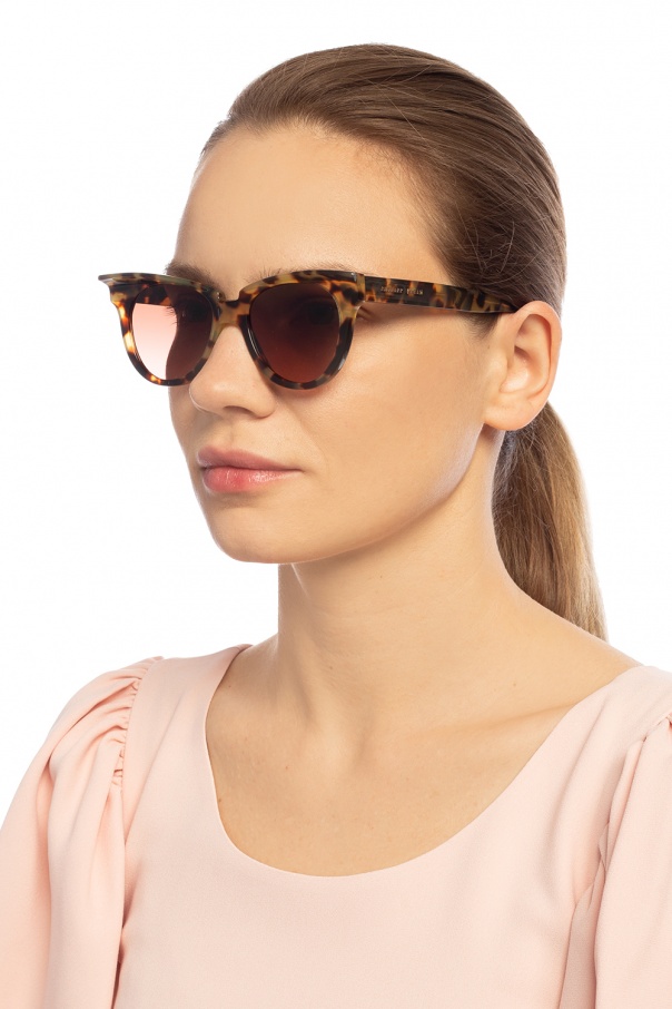 Philipp Plein Okulary przeciwsłoneczne ze wzorem w cętki
