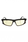 AJ Morgan angled cat eye Grey sunglasses in black and gold
