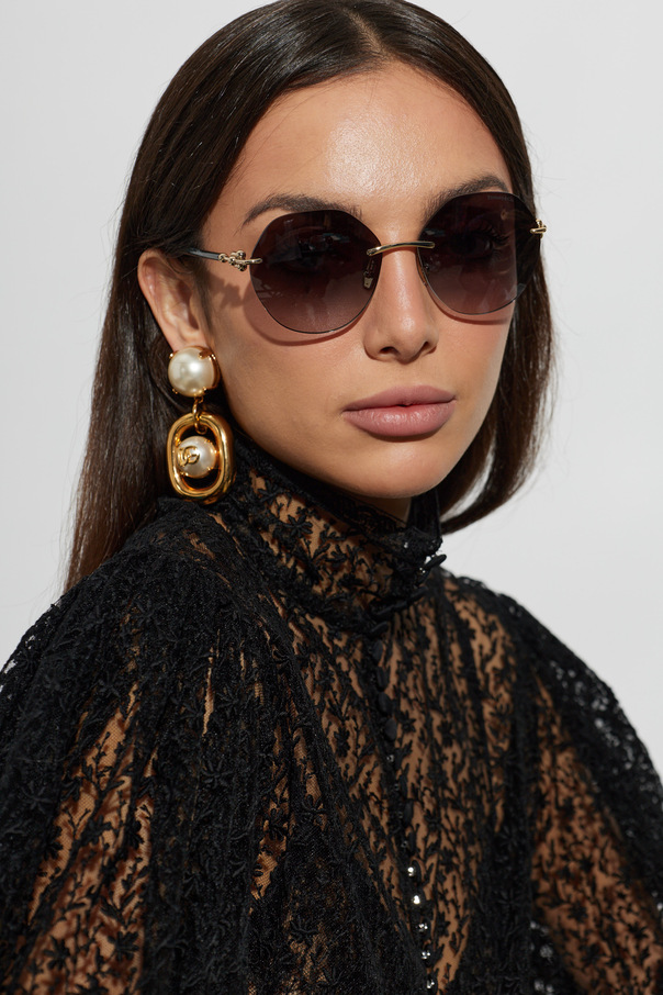 Tiffany & Co. Oversize-Sonnenbrille mit großen, runden, randlosen Gläsern von Tiffany &amp; Co.