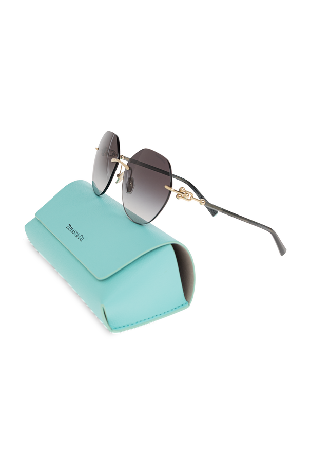 Tiffany & Co. Oversize-Sonnenbrille mit großen, runden, randlosen Gläsern von Tiffany &amp; Co.