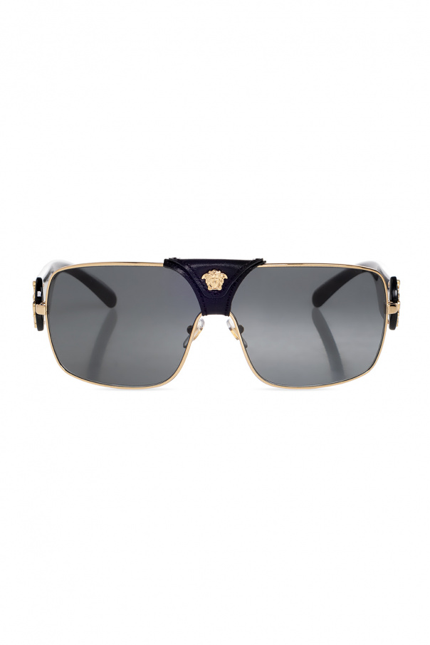 Versace Brioni transparent square-frame sunglasses