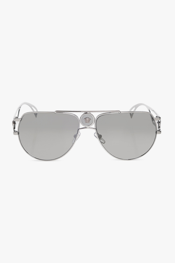 Versace Valentino Eyewear VLOGO tortoiseshell round-frame sunglasses