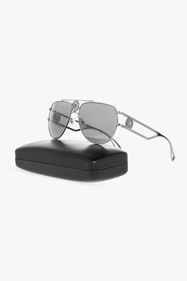 Versace Lisa X square-frame sunglasses Braun