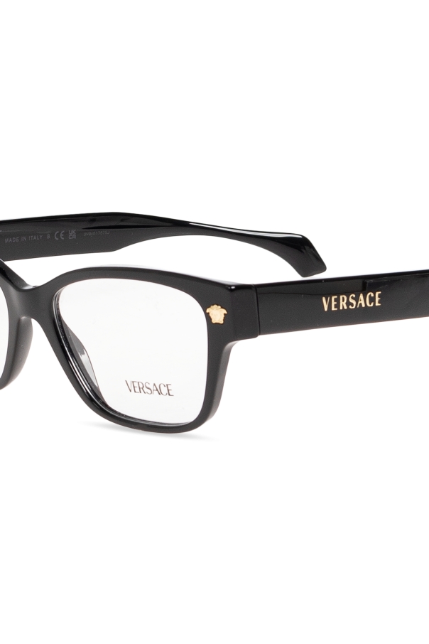 Versace Óculos de correção com cabeça de Medusa