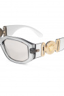 Versace striped-lens round sunglasses
